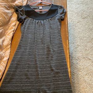 Black, grey comfy dress